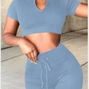 Short set crop tops